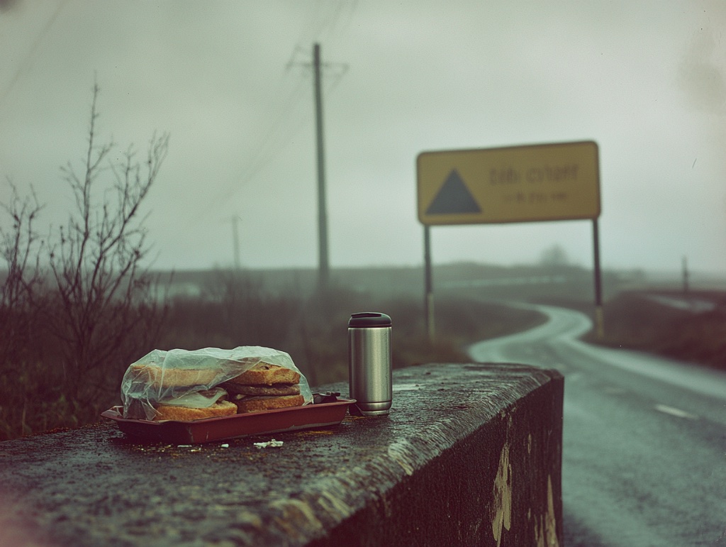 Packed lunch, Meltham layby