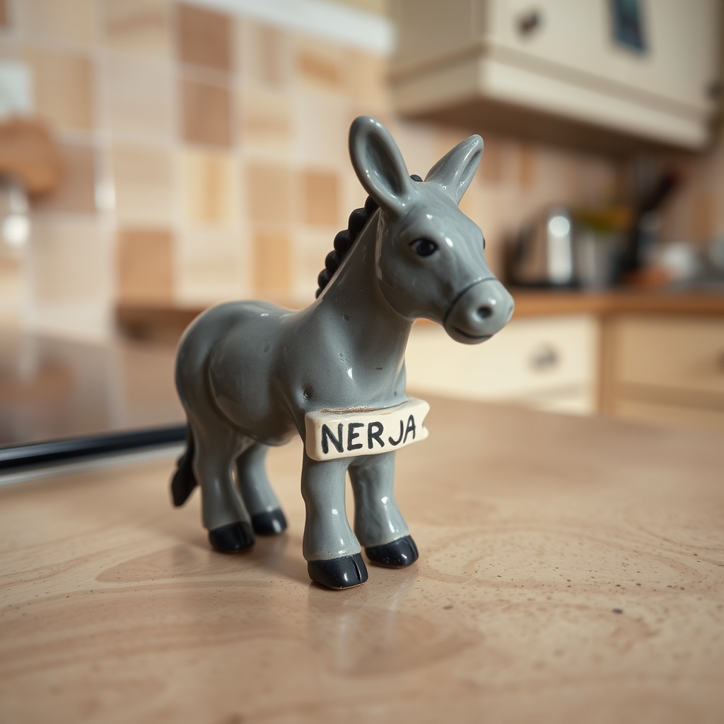 Souvenir donkey fridge magnet from Nerja